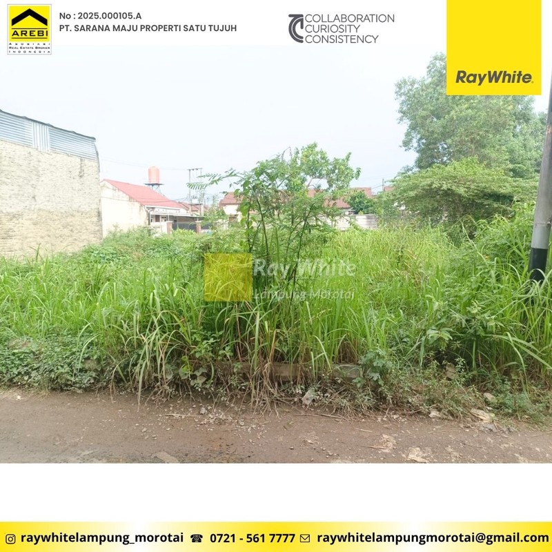 Dijual Tanah yang berlokasi di  Tanjung Senang, Kota Bandar Lampung