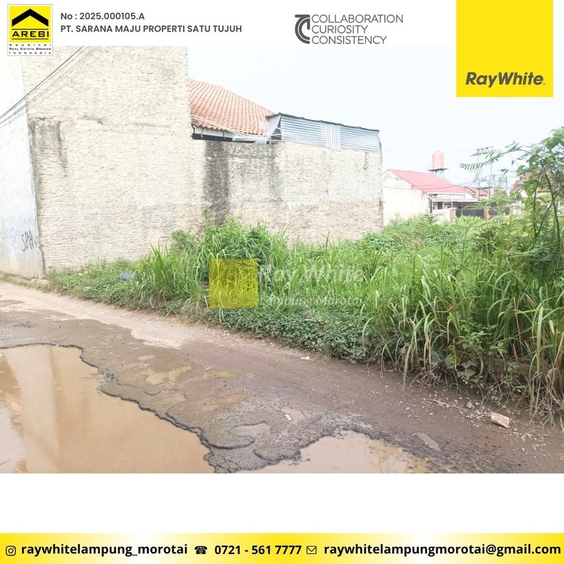 Dijual Tanah yang berlokasi di  Tanjung Senang, Kota Bandar Lampung