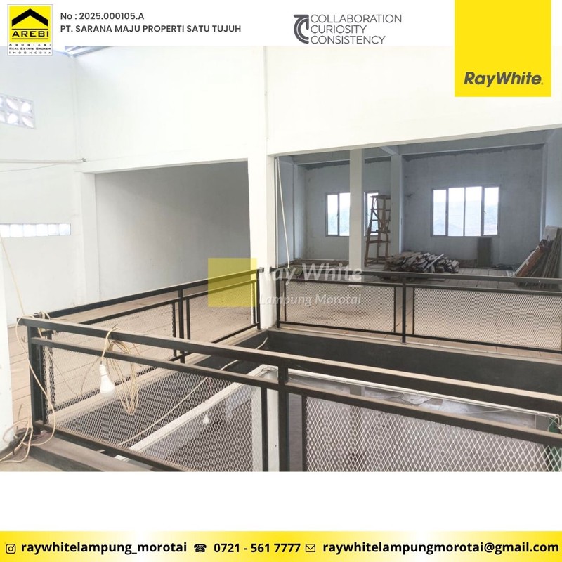 Disewakan Ruko / Gudang 5 Pintu berlokasi di dekat pasar JL. Untung Suropati, Kota Bandar Lampung