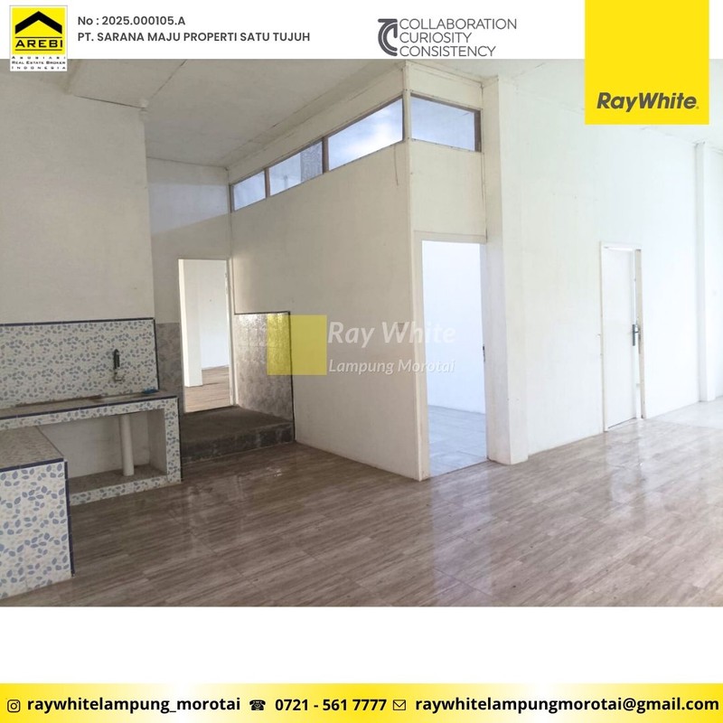 Disewakan Ruko / Gudang 5 Pintu berlokasi di dekat pasar JL. Untung Suropati, Kota Bandar Lampung