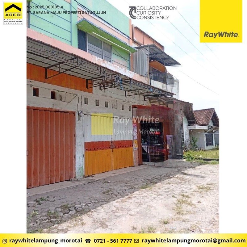 Disewakan Ruko 2 Lantai berlokasi di JL. Pulau Damar, Way Dadi, Kota Bandar Lampung