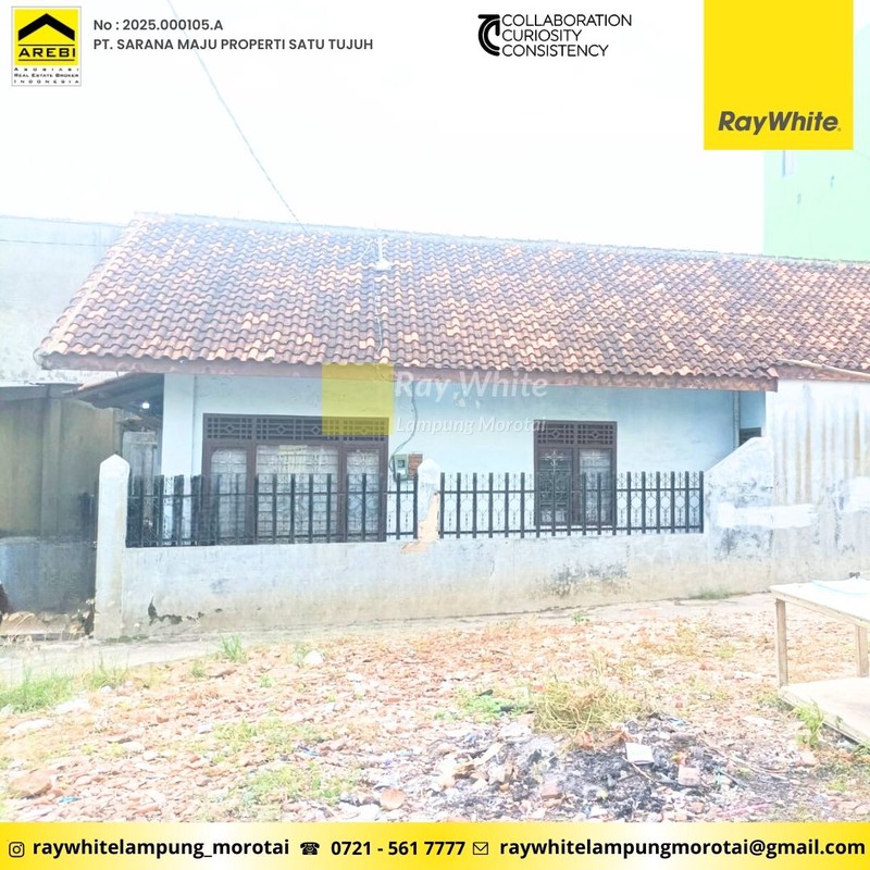 Dijual Rumah yang berlokasi di JL. Kha Dahlan, Teluk Betung Utara, Bandar Lampung