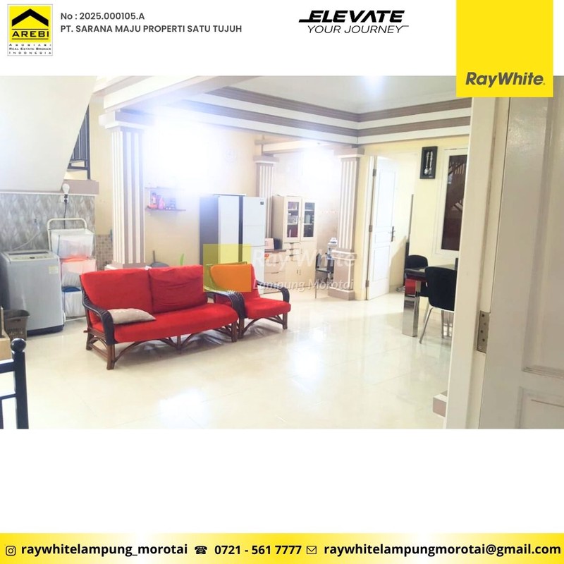 Dijual Rumah Mewah View Laut 3 Lantai Lokasi di Perum. Bukit Alam Surya, Kedamaian, Bandar Lampung