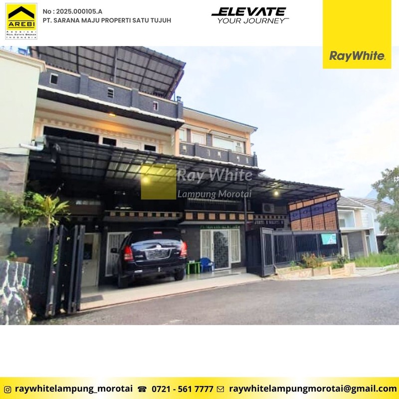 Dijual Rumah Mewah View Laut 3 Lantai Lokasi di Perum. Bukit Alam Surya, Kedamaian, Bandar Lampung