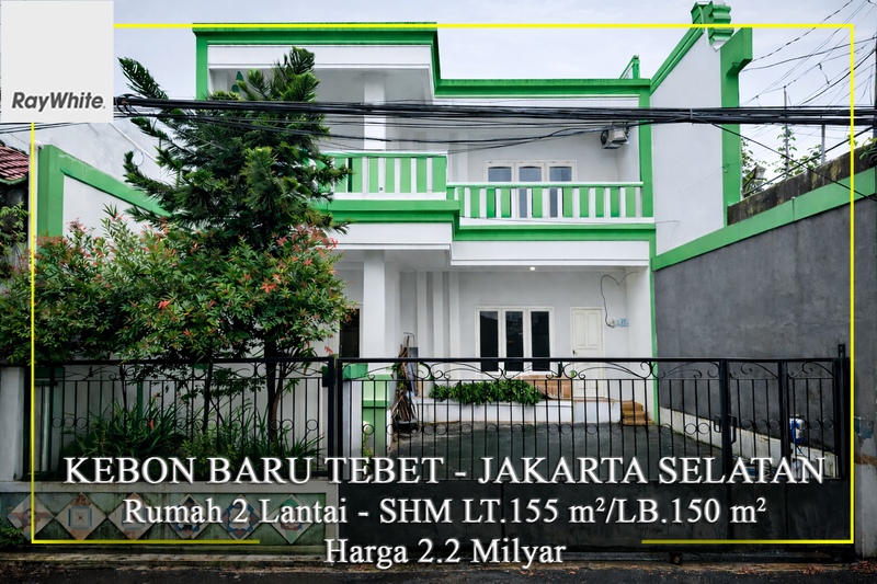 FOR SALE Rumah 2 Lantai Kebon Baru Tebet Jakarta Selatan