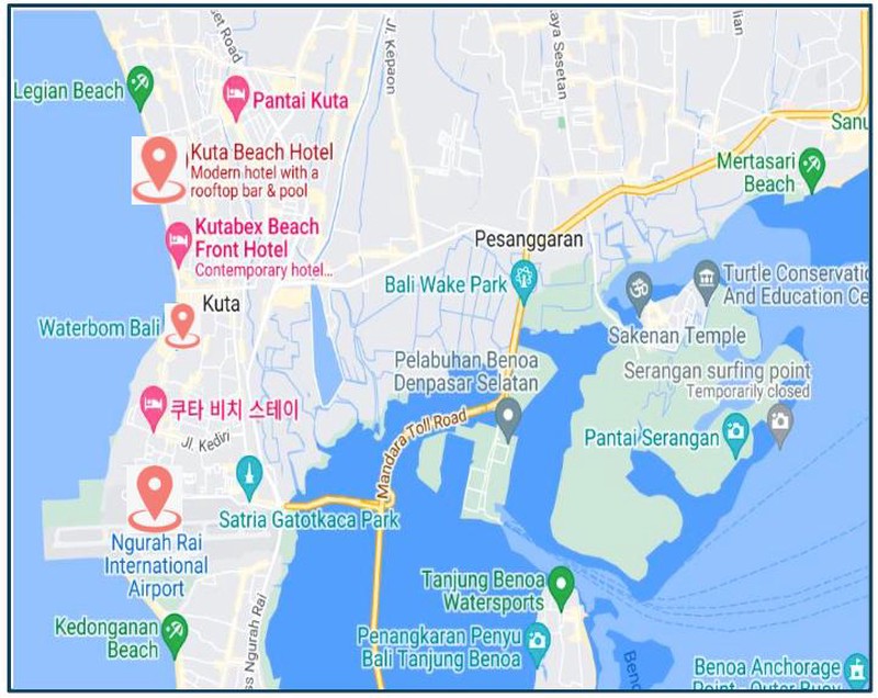 3-Star Hotel Prime Location Near Kuta Beach & Beachwalk Mall