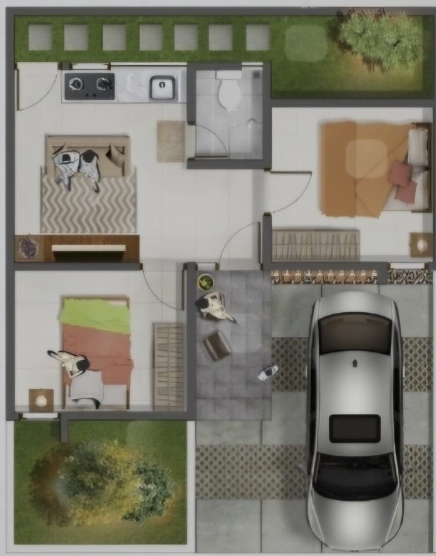 Dijual Town House Dalam Komplek Lokasi Strategis Di Bojongsari, Depok