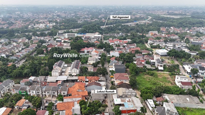 Dijual Tanah Strategis Luas 939 M2 Bonus 3 Bangunan Dekat Stasiun Lrt Harjamukti Depok