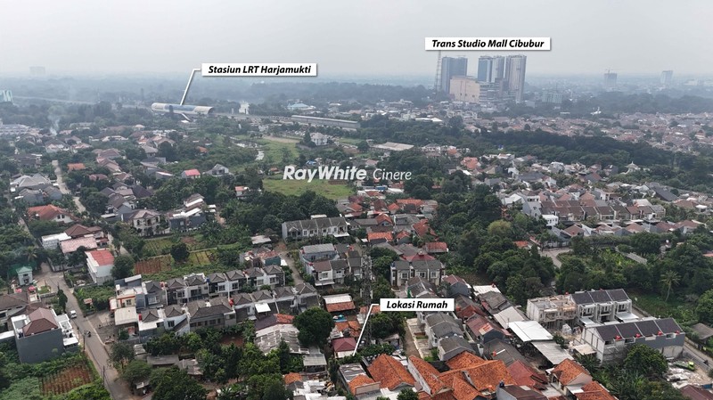 Dijual Tanah Strategis Luas 939 M2 Bonus 3 Bangunan Dekat Stasiun Lrt Harjamukti Depok