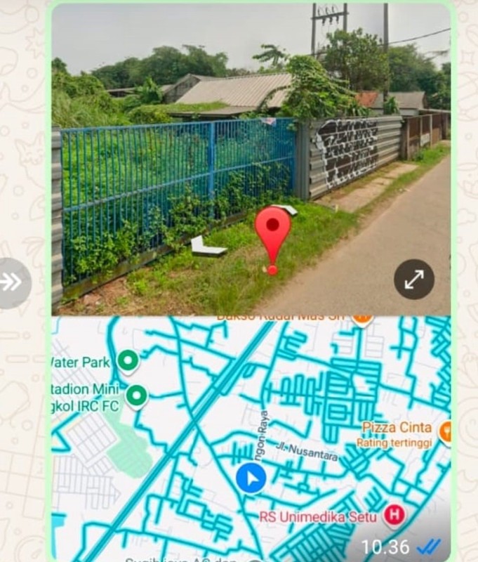 Tanah Luas di Jl. Sengon Raya Setu Bekasi - Eks Proyek Perumahan, Cocok untuk Developer & Investasi