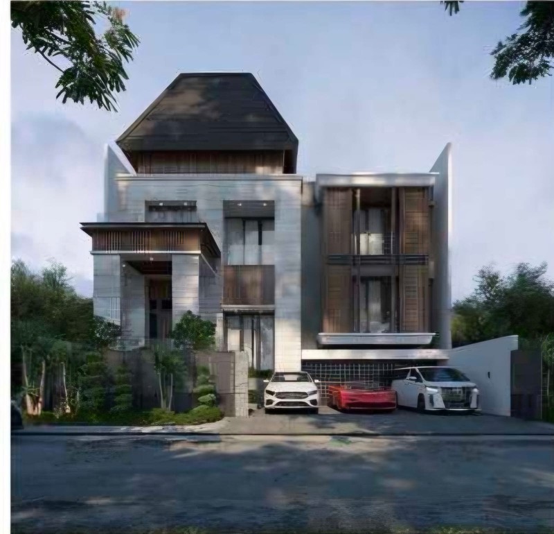 Jual Rumah American Modern Design Raffles Garden Citraland Surabaya Barat