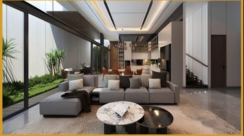 Jual Rumah American Modern Design Raffles Garden Citraland Surabaya Barat