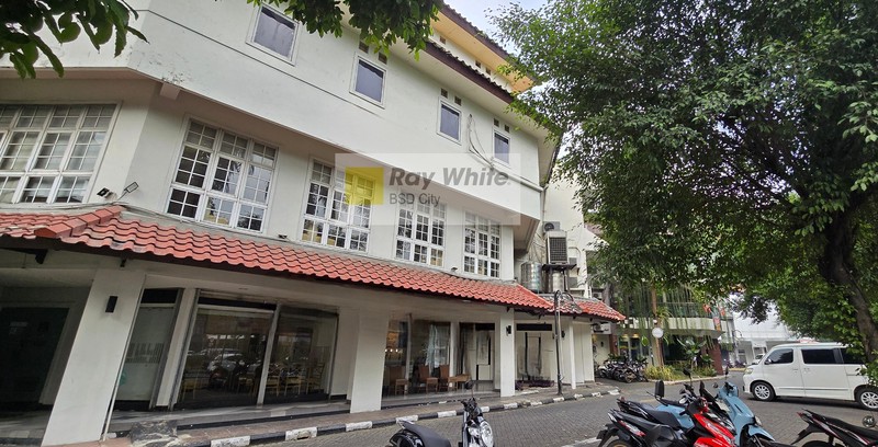 Ruko hadap Jalan raya Utama BSD, Facade lebar.