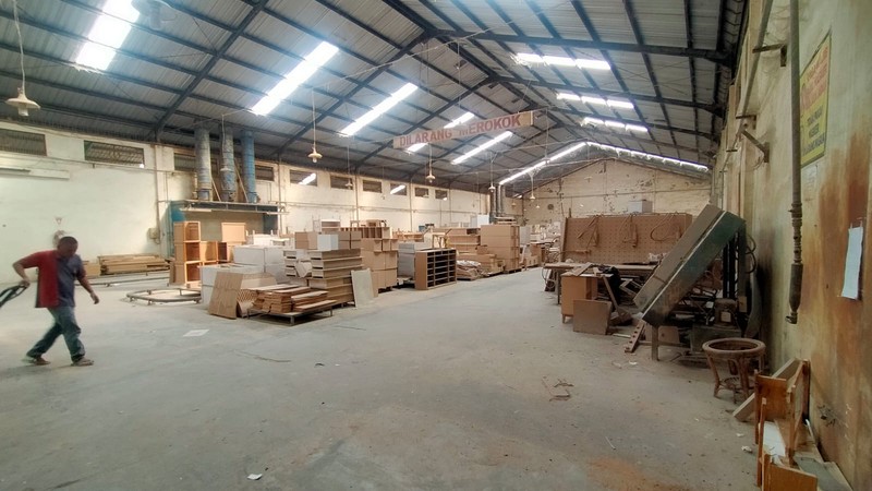 Dijual gudang 2 lantai 0 jalan raya cerme gresik