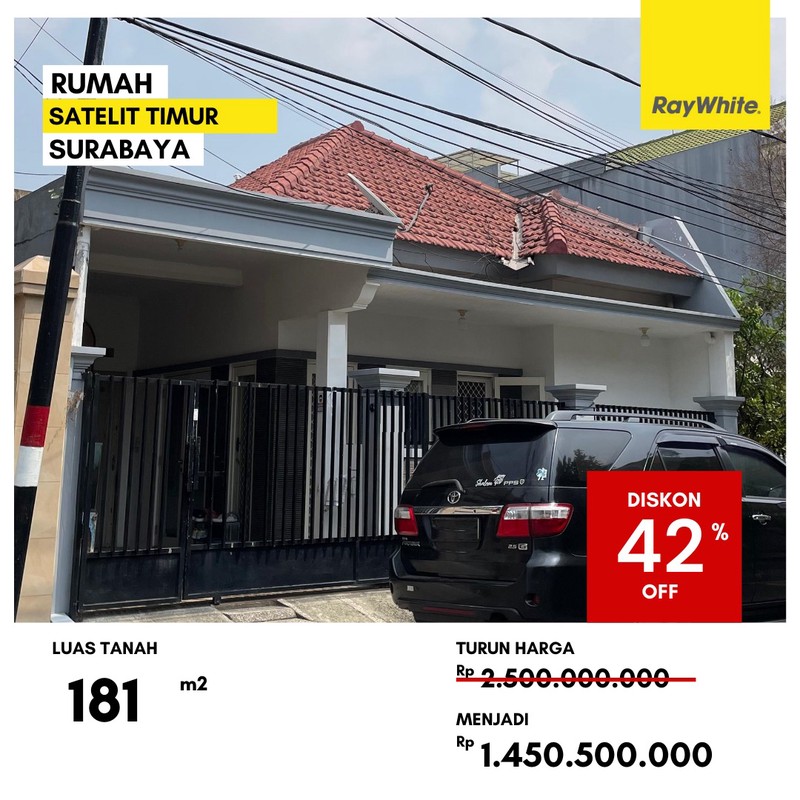 Dijual Rumah Lelang di Jalan Satelit Timur Surabaya