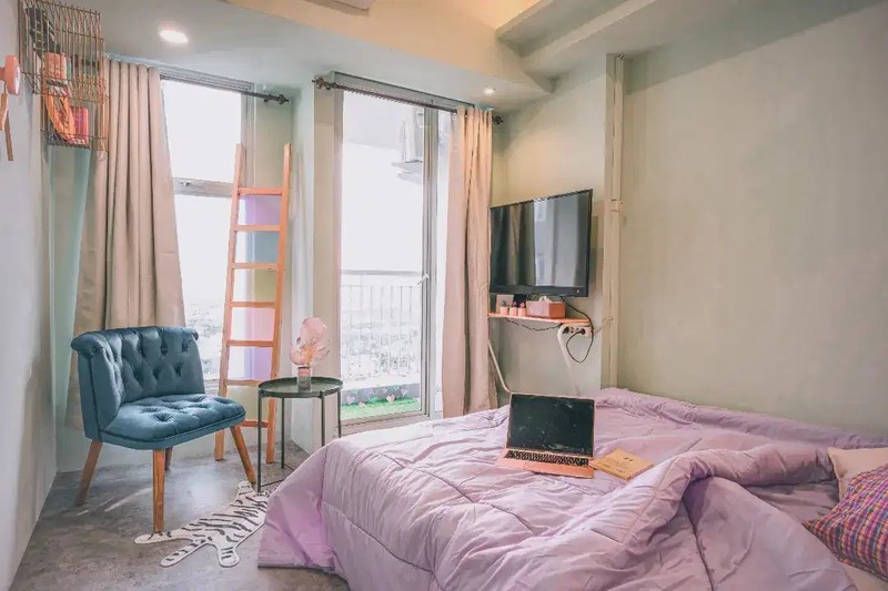 Di Sewakan Unit Apartemen Benson Design Kekinian Tiap Sudut kamarnya Aesthetic Pakuwon Indah Surabaya Barat