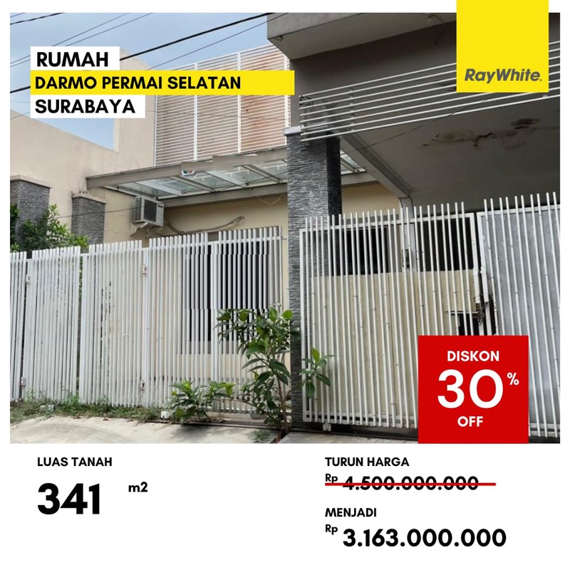 Dijual Rumah Lelang di Darmo Permai Selatan Surabaya Barat
