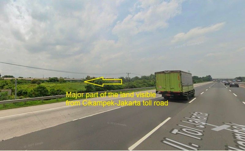 Ex Pabrik & Gudang Harga di bawah Rp 1 Juta/m2, Jl Raya Curug-Kosambi, Klari, Karawang