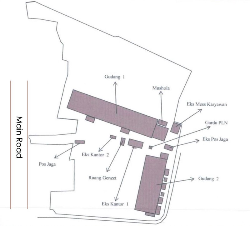 Ex Pabrik & Gudang Harga di bawah Rp 1 Juta/m2, Jl Raya Curug-Kosambi, Klari, Karawang