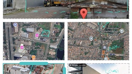 Dijual Tanah Komersil Cocok Untuk Gudang Usaha Kantor Dekat Raya Merr