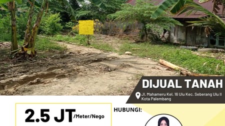 Dijual Tanah di Plaju 