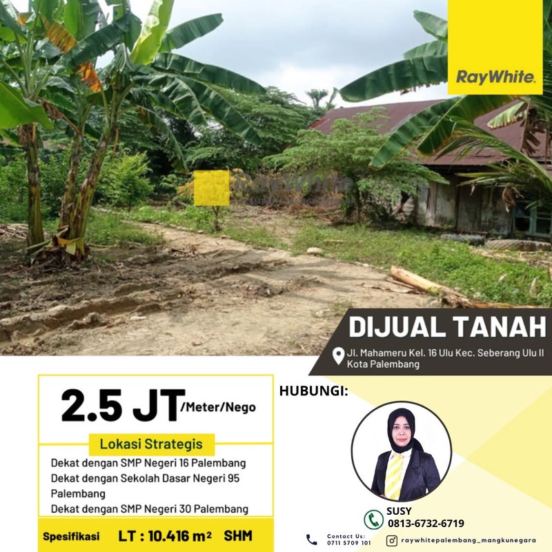 Dijual Tanah di Plaju 