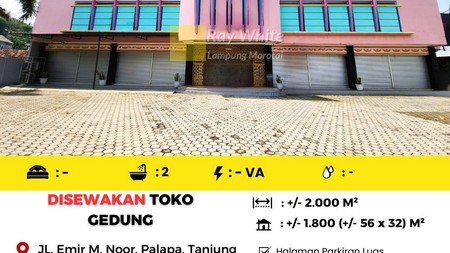disewakan gedung ruko emir m noer