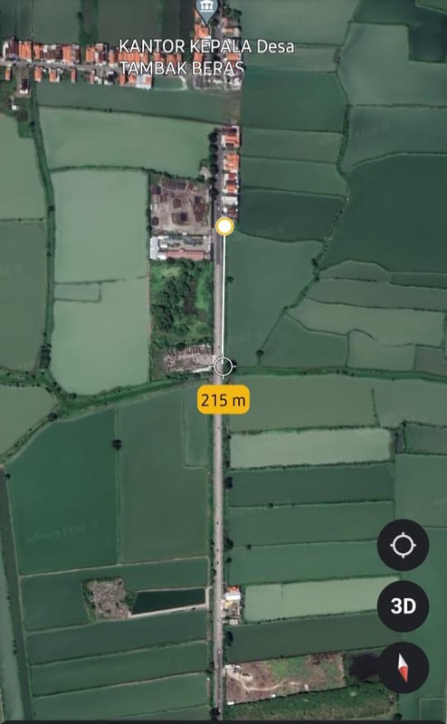 Dijual 2,1 Hektar Tanah Industri Raya Tambak Beras - Cerme - Gresik Jawa Timur - Strategis Hadap Nol Jalan Raya - SHM -Area Industri dan Pergudangan