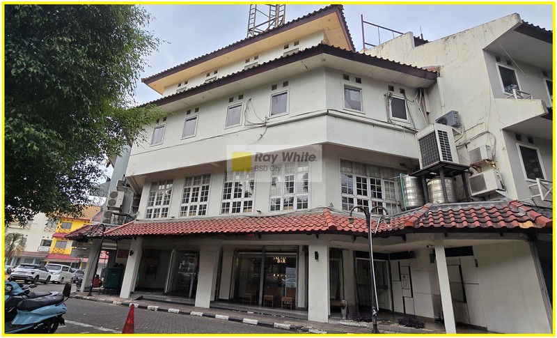 Ruko hadap Jalan raya Utama BSD, Facade lebar.