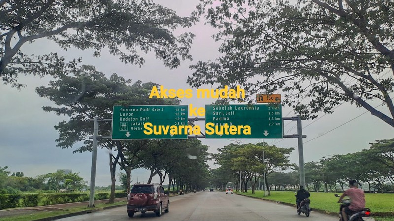 Tanah di Badak Anom, Sindang Jaya, akses ke Suvarna Sutera Cikupa