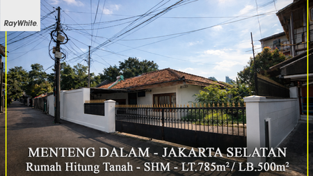 FOR SALE Murah Rumah Hitung Tanah Menteng Dalam Jakarta Selatan