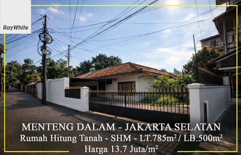 FOR SALE Murah Rumah Hitung Tanah Menteng Dalam Jakarta Selatan