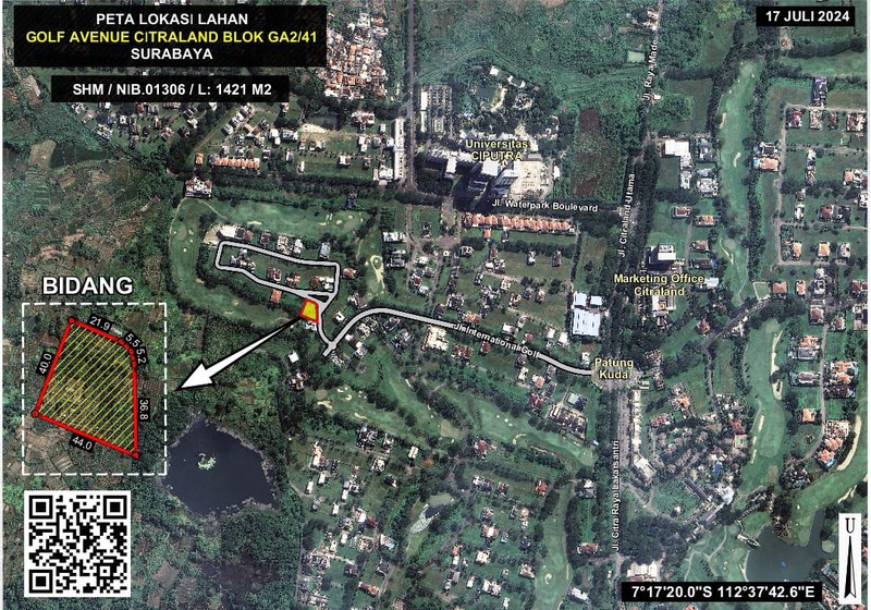 1823. Dijual Tanah Kavling Bukit Golf International 