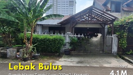 Rumah Hitung Tanah Lebak Bulus Jakarta Selatan Premium Dekat MRT 