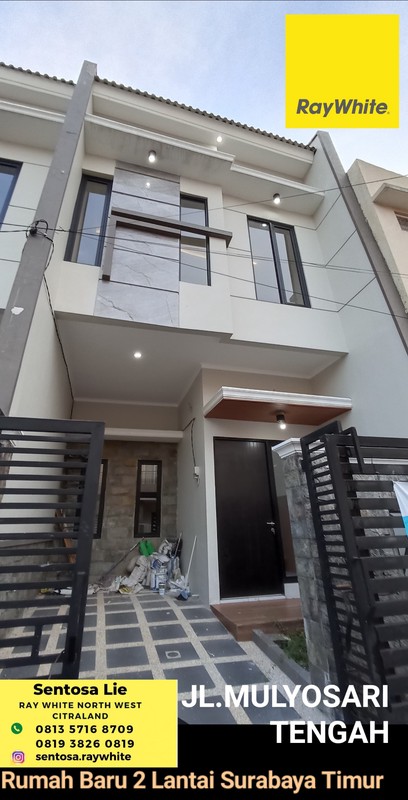 MURAH 1 Milyaran Dijual Rumah Mulyosari Tengah  - Baru Modern 2 Lantai Surabaya Timur dekat ITS, Pakuwon City , Galaxy Mall