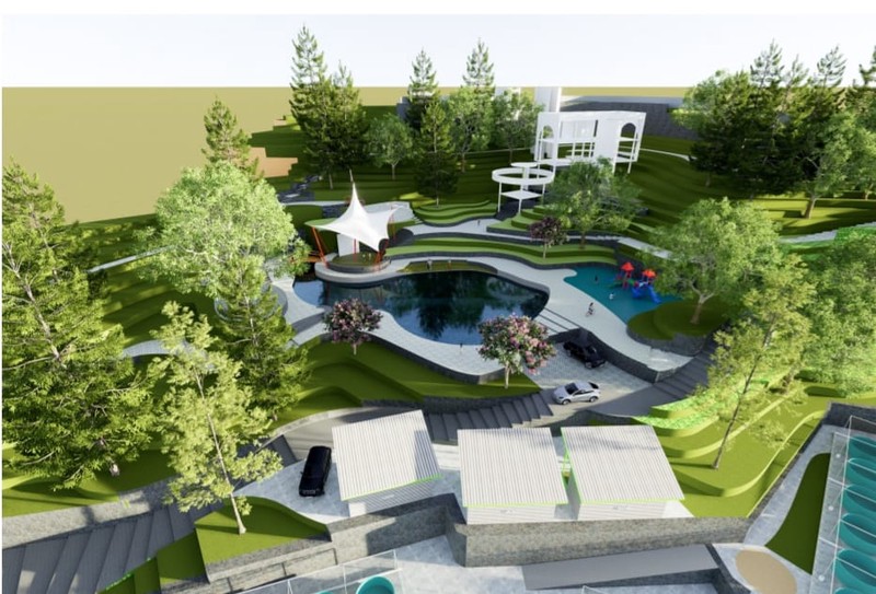 DIJUAL Tanah Luas untuk Villa dengan Pemandangan Indah ke Arah Lembah dan Perbukitan  Sentul - Hambalang