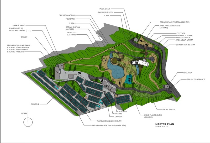 DIJUAL Tanah Luas untuk Villa dengan Pemandangan Indah ke Arah Lembah dan Perbukitan  Sentul - Hambalang