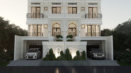 Rumah Baru Design American Classic + Lift + Mini Pool di Tebet Timur Jaksel