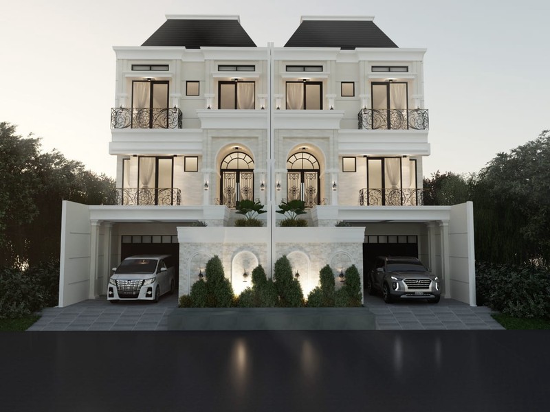 Rumah Baru Design American Classic + Lift + Mini Pool di Tebet Timur Jaksel