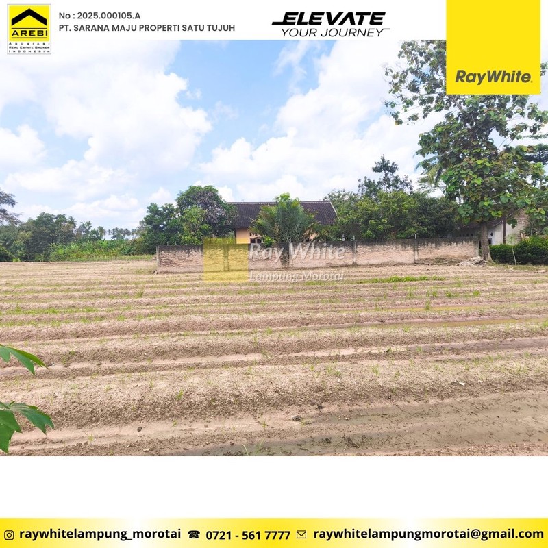 Tanah dijual lokasi Natar dekat akses Tol Natar 