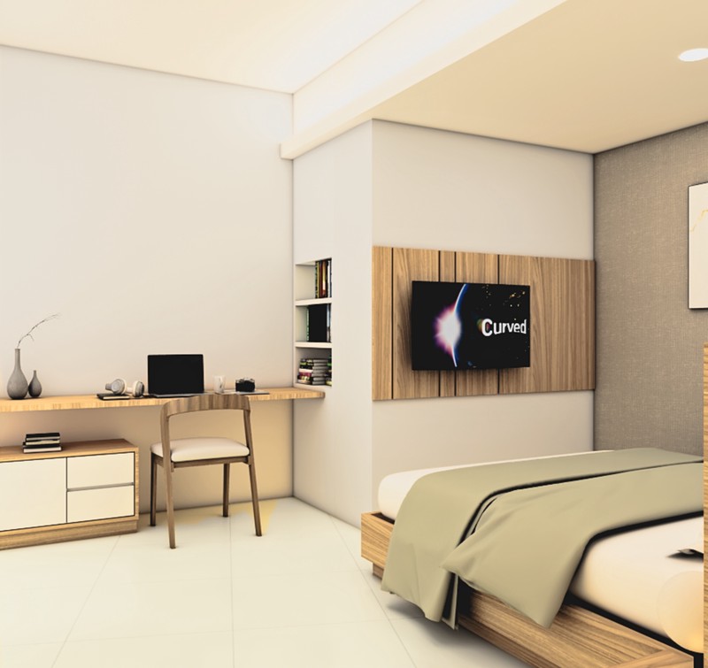 Apartemen Sherwood Residence 1 kamar 61 m2 view pool