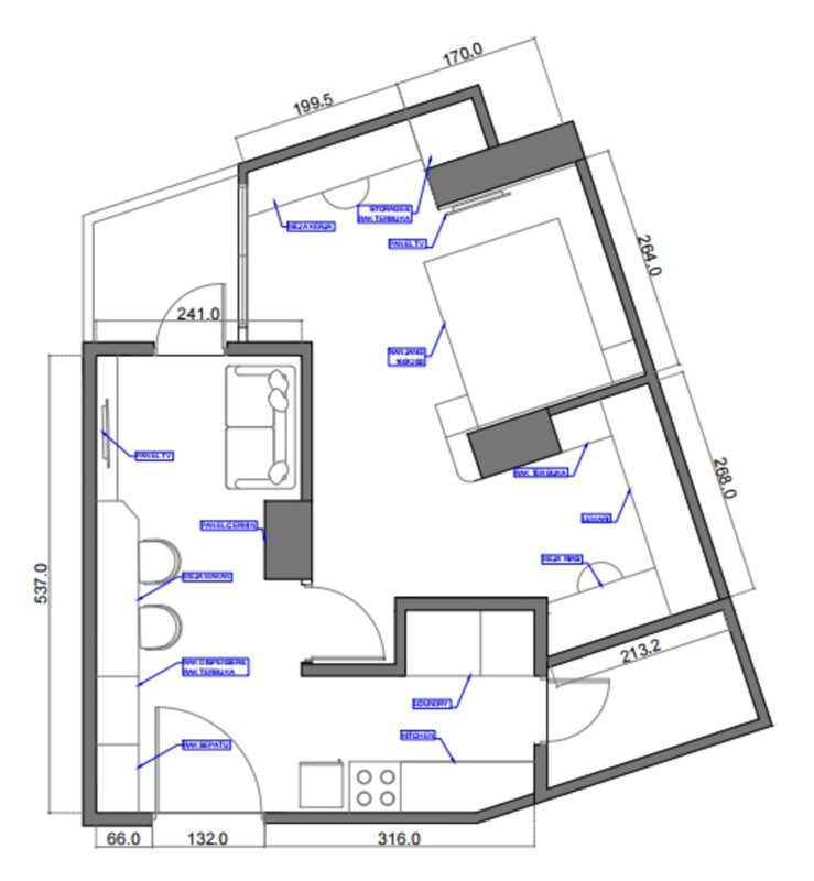 Apartemen Sherwood Residence 1 kamar 61 m2 view pool
