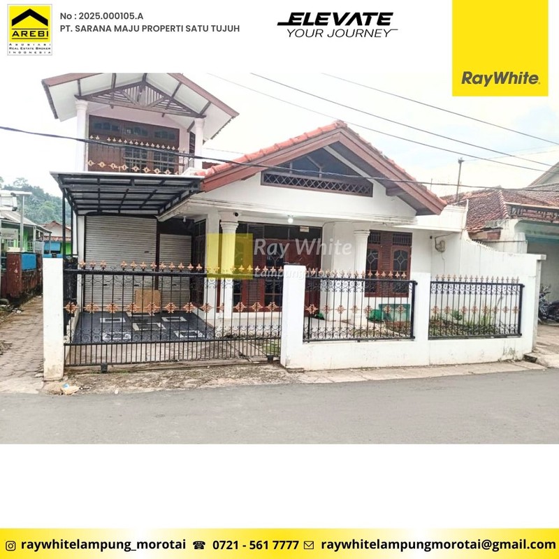Disewakan Rumah 2 Lantai - berlokasi di JL. Tamin, Sukajawa, Tanjung Karang Barat, Bandar Lampung