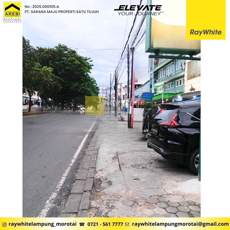 Disewakan Ruko 3 Lantai Berlokasi di JL. Teuku Umar, Pasar Koga  - Kedaton, Kota Bandar Lampung