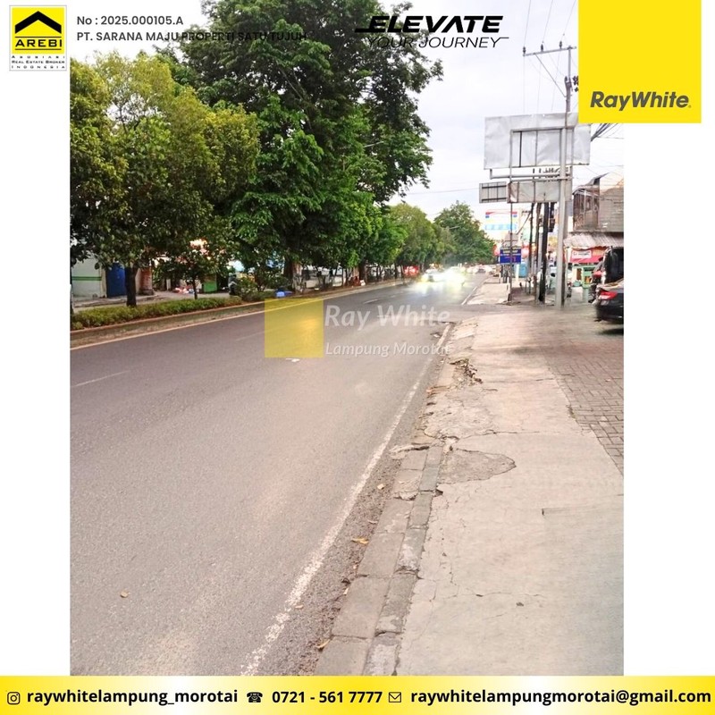 Disewakan Ruko 3 Lantai Berlokasi di JL. Teuku Umar, Pasar Koga  - Kedaton, Kota Bandar Lampung