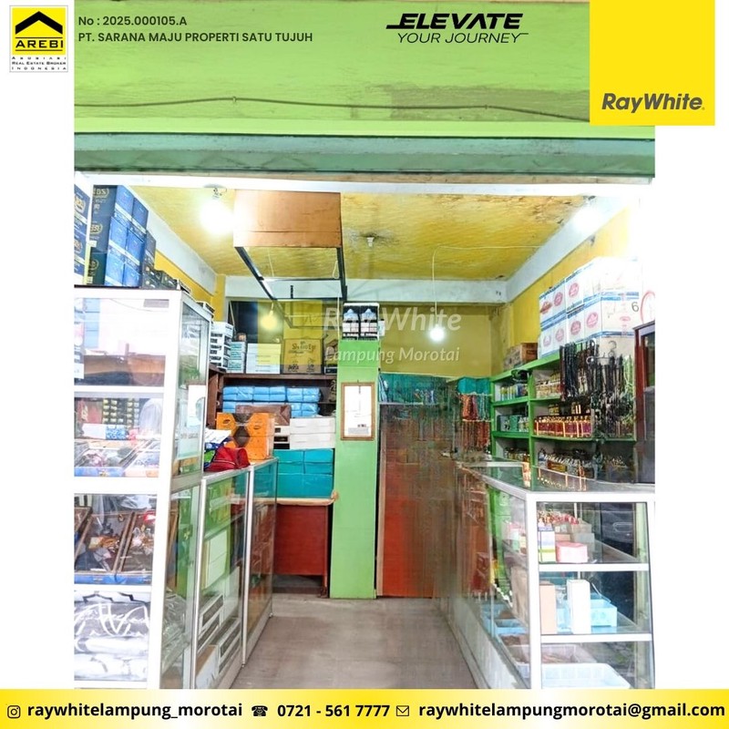 Dijual Ruko 3 Lantai Berlokasi di Pusat Kota ( Pasar Tengah ) - JL. Raden Intan, Kota Bandar Lampung