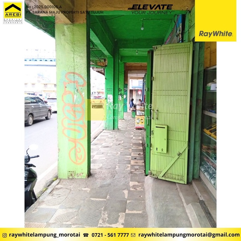 Dijual Ruko 3 Lantai Berlokasi di Pusat Kota ( Pasar Tengah ) - JL. Raden Intan, Kota Bandar Lampung