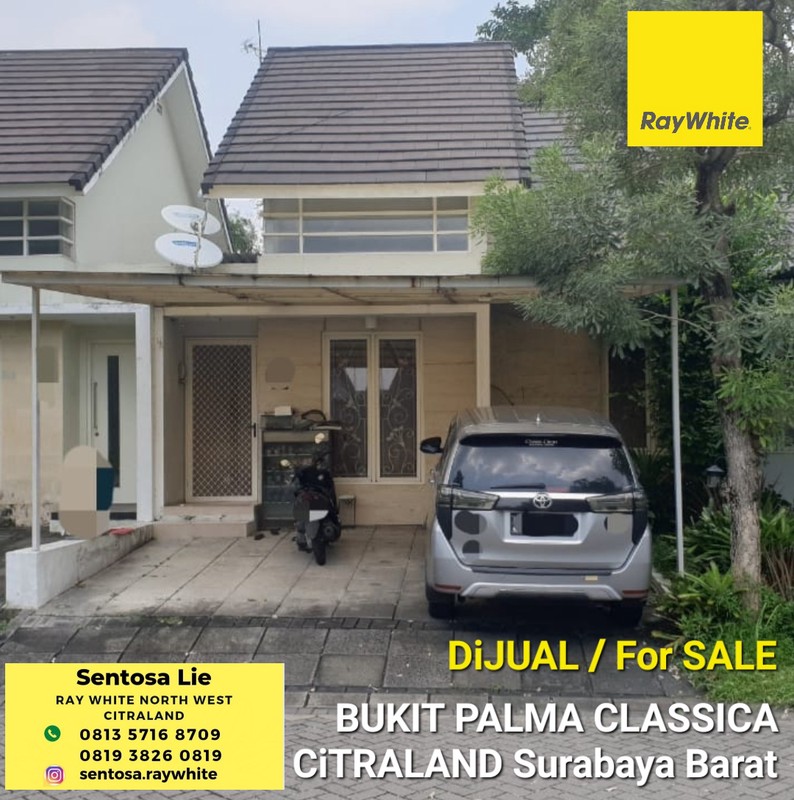 1 Milyaran Dijual Rumah Bukit Palma Classica Citraland Surabaya Barat - Modern 1,5 Lantai - Masterbedroom LUAS - Carport 2 Mobil dekat Northwest Citraland, Sekolah Citra Berkat, SMA Citra Kasih , Supe