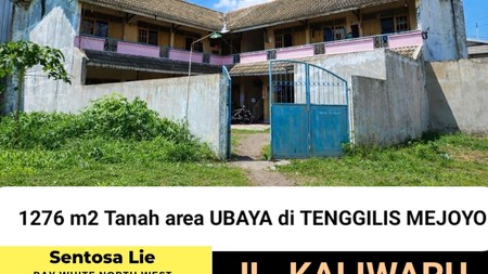 MURAH Rp.9 Jutaan /M2 Dijual 1276 m2 Tanah Tenggilis Mejoyo Area UBAYA di Jalan Kaliwaru - Kali Rungkut - Rungkut - Surabaya Timur - cocok buat segala Usaha Kos kosan , Rumah usaha 
