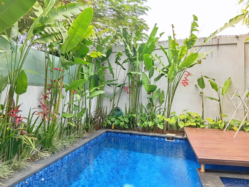 RARE 41 YEAR LEASE until 2067!  Modern Industrial 4 Bedrooms Dual-Unit Estate in Prime Sanur, Bali